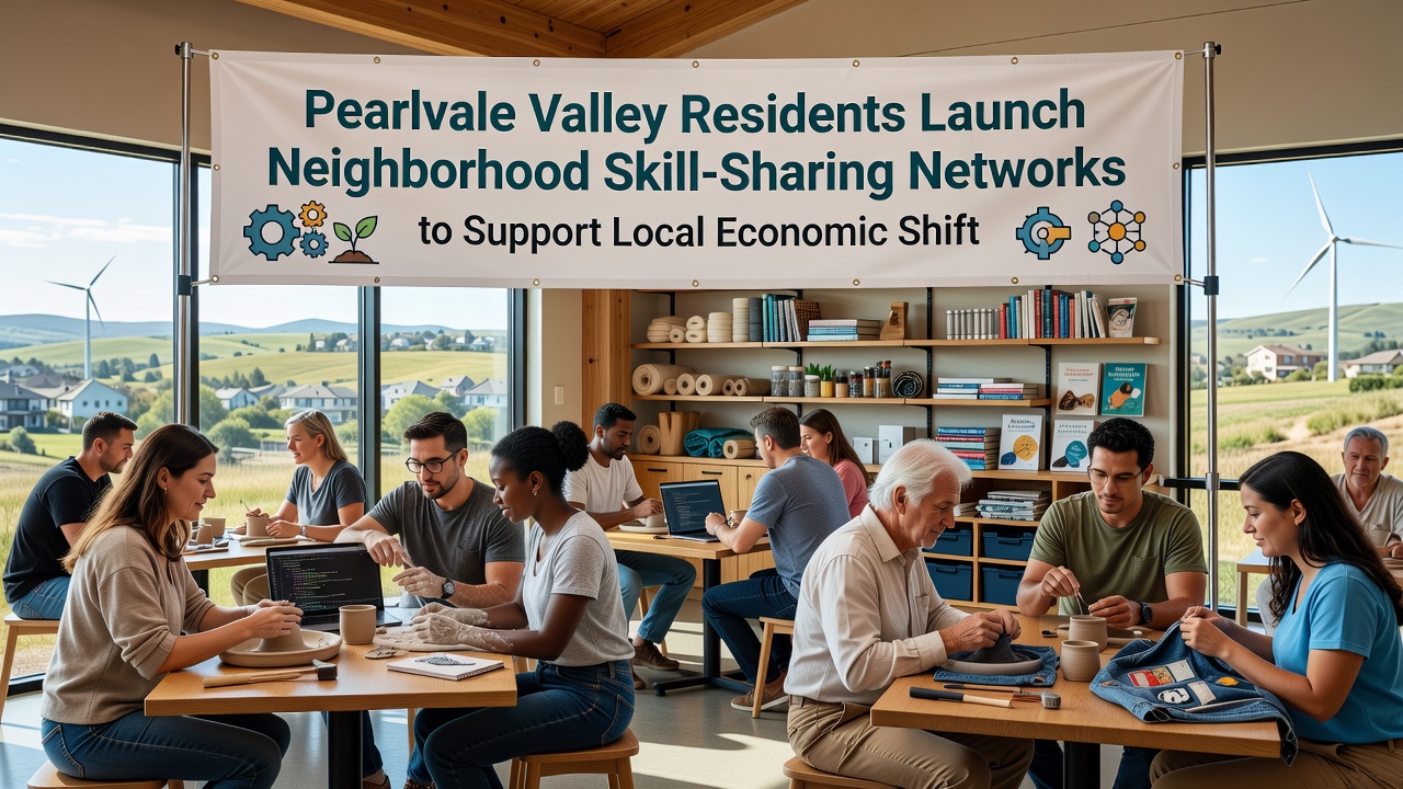 Participants demonstrating woodworking techniques during a Pearlvale Valley skill-sharing session